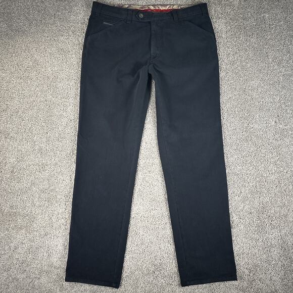 Meyer Germany Pants Mens 34x30 Dark Wash Chicago Chino Size 52 EU Trousers - Picture 1 of 13